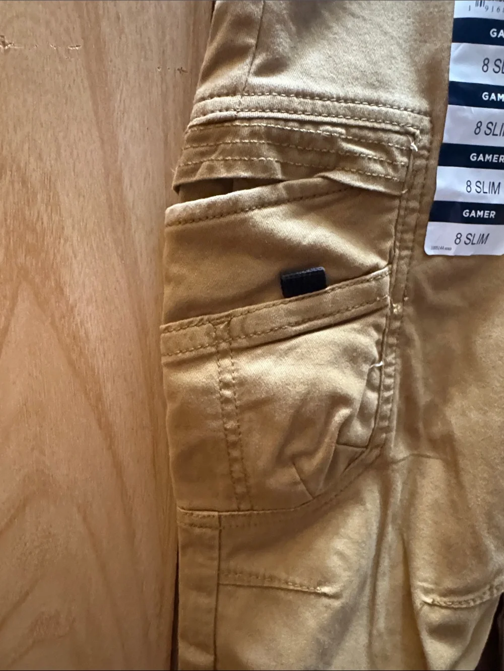 Wrangler Kids Gamer Cargo Joggers -‎ Mustard Brown